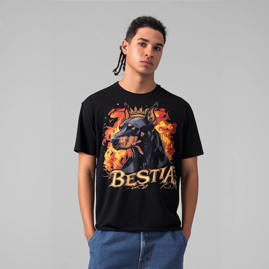 Dobermann T-shirt Black - Image 3